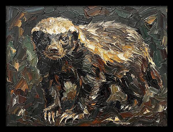 Honey Badger In Realistic Detail