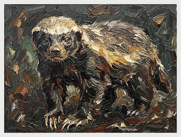 Honey Badger In Realistic Detail