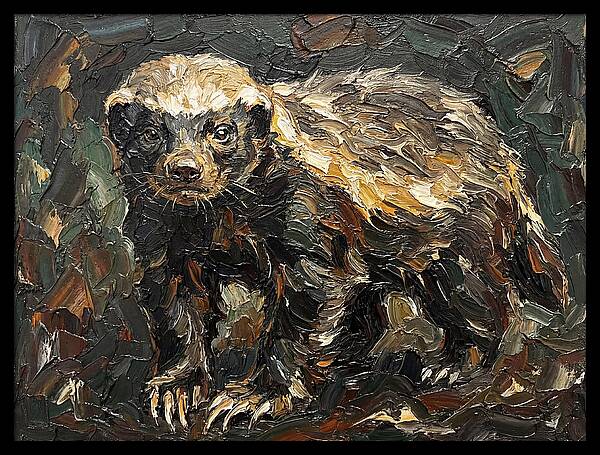 Honey Badger In Realistic Detail