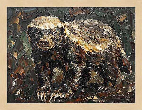 Honey Badger In Realistic Detail