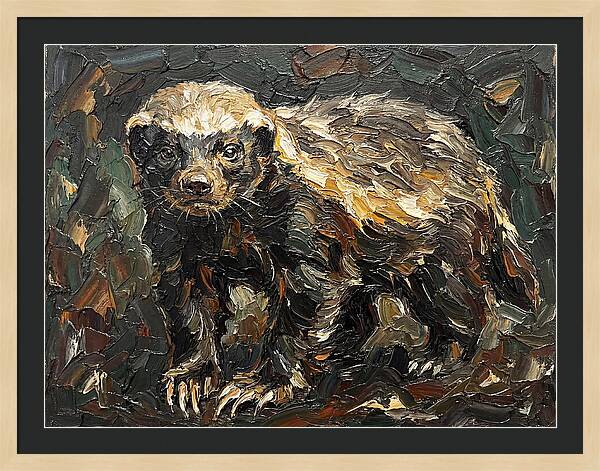 Honey Badger In Realistic Detail