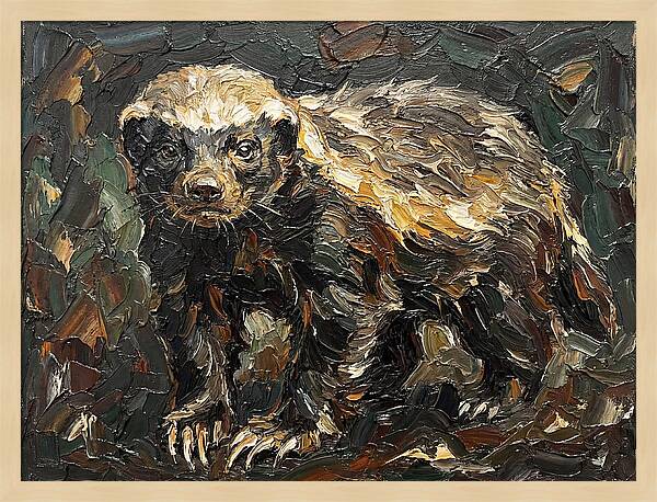 Honey Badger In Realistic Detail