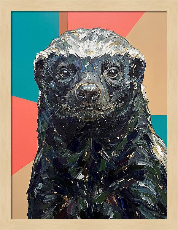 Honey Badger Portrait