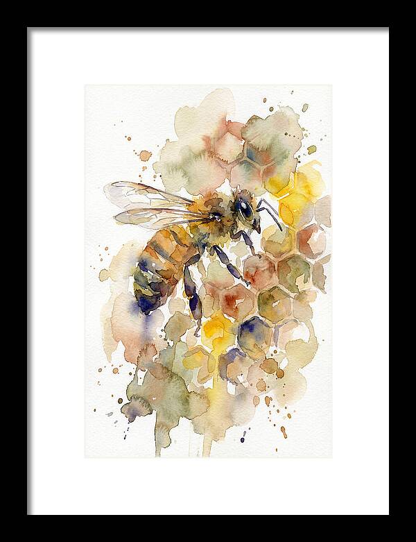 Honeybee Among Honeycomb