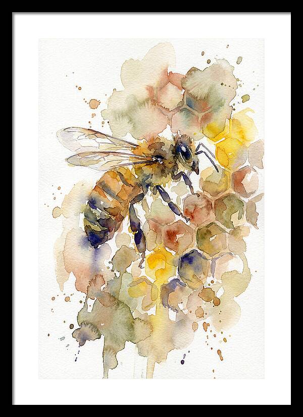 Honeybee Among Honeycomb