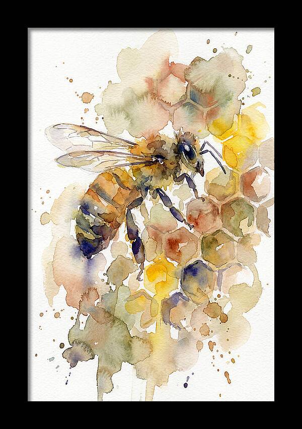 Honeybee Among Honeycomb