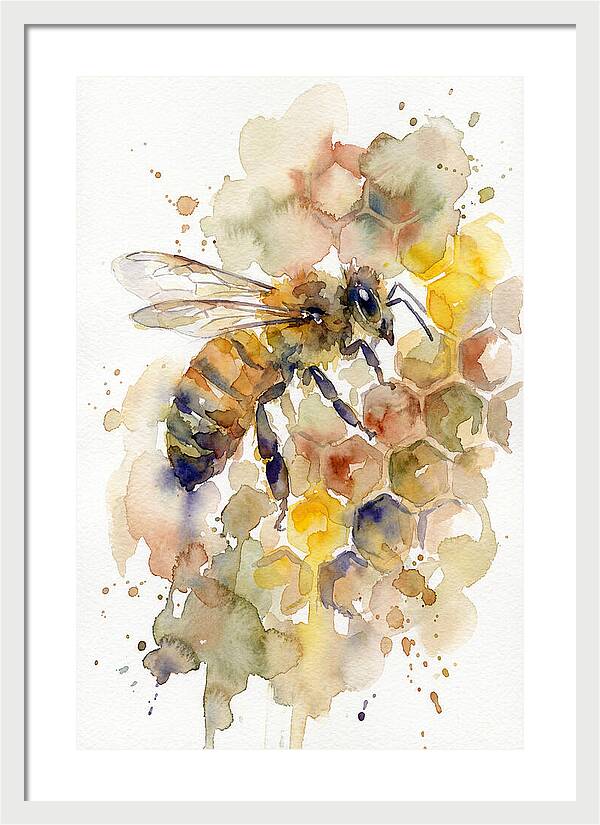 Honeybee Among Honeycomb