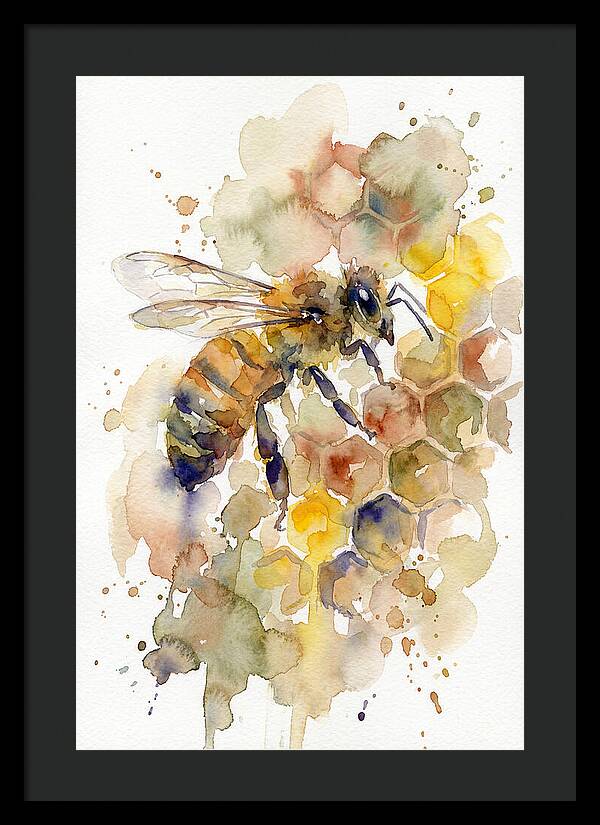 Honeybee Among Honeycomb