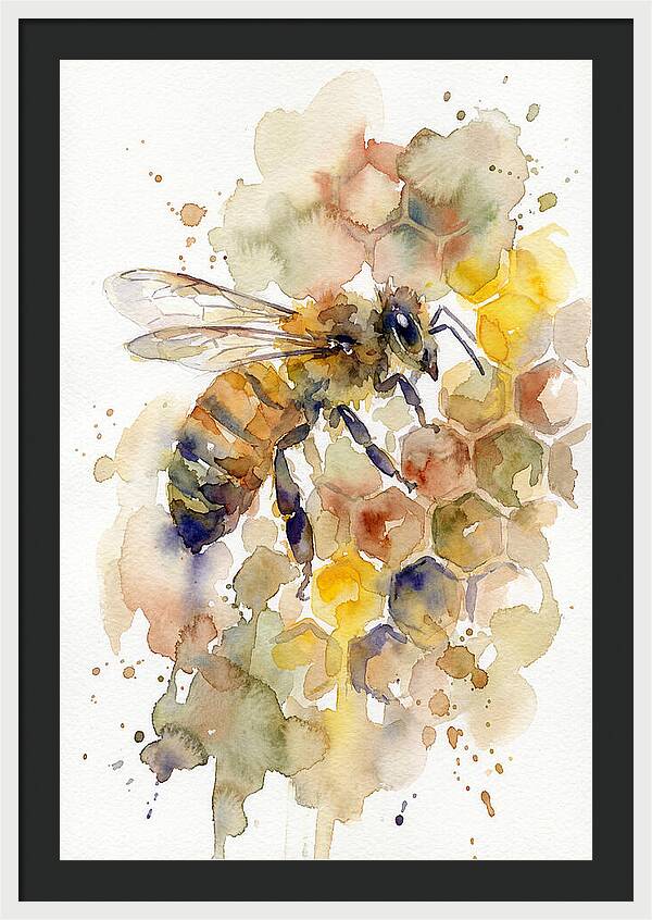 Honeybee Among Honeycomb