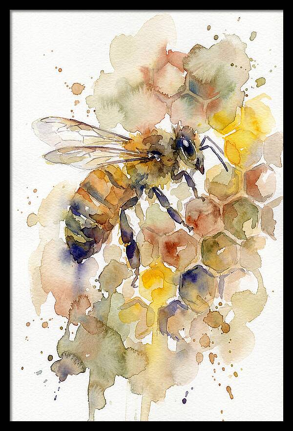 Honeybee Among Honeycomb