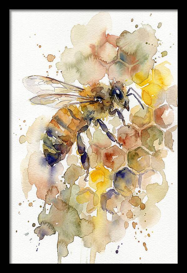 Honeybee Among Honeycomb
