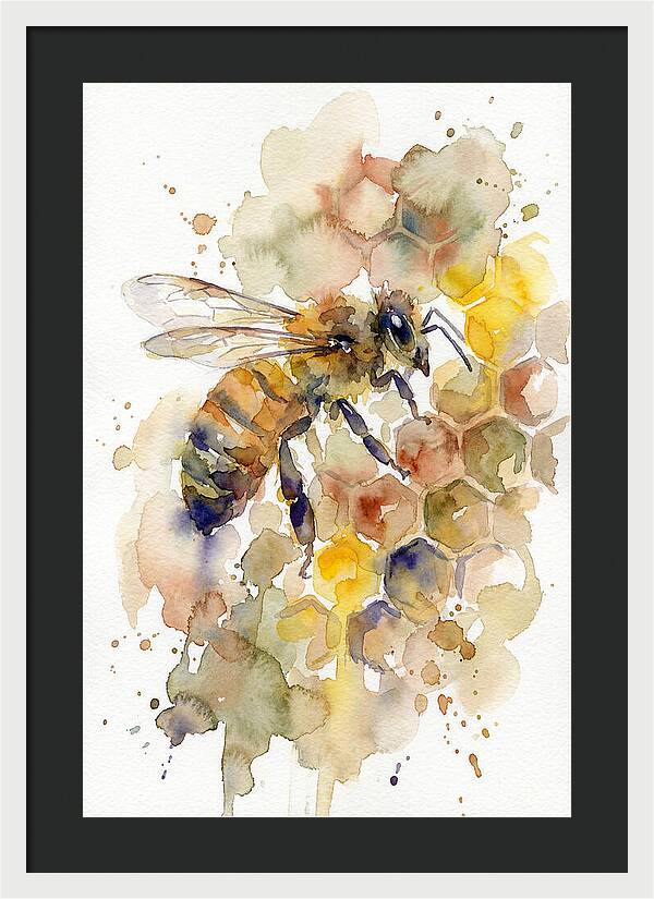 Honeybee Among Honeycomb
