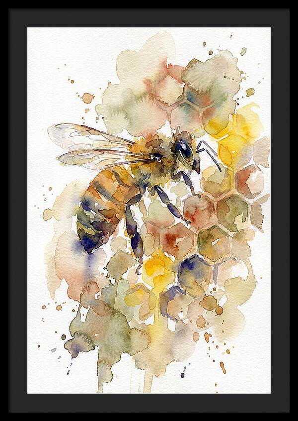 Honeybee Among Honeycomb