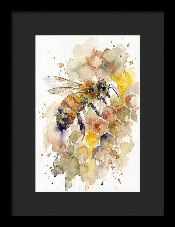 Honeybee Among Honeycomb