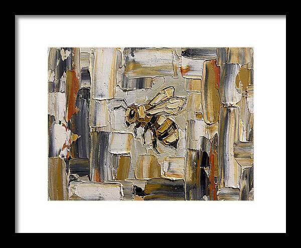 Honeybee In Abstract Harmony