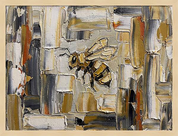 Honeybee In Abstract Harmony