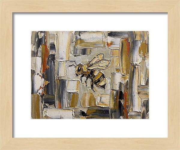 Honeybee In Abstract Harmony