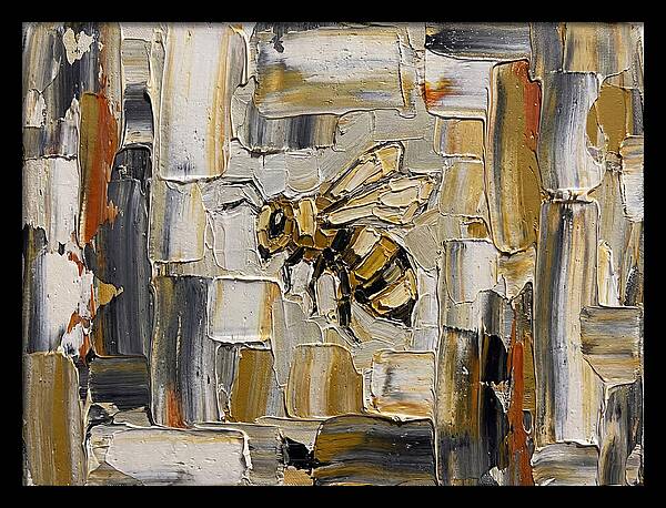 Honeybee In Abstract Harmony