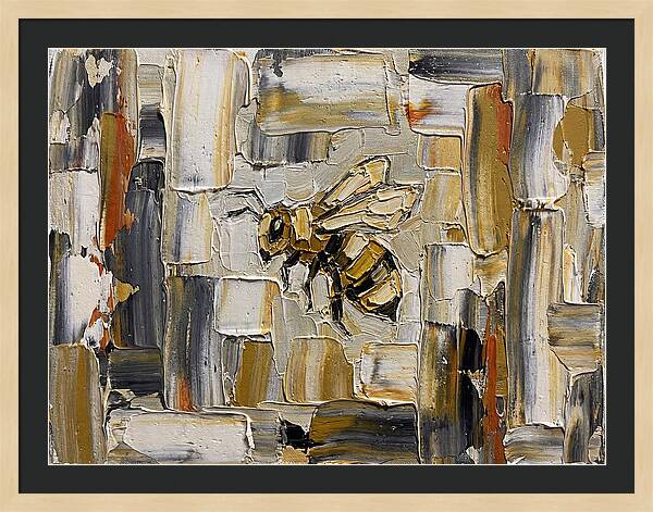 Honeybee In Abstract Harmony