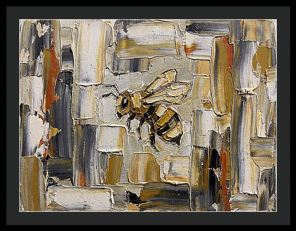 Honeybee In Abstract Harmony