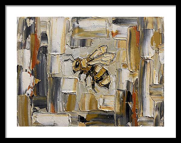 Honeybee In Abstract Harmony