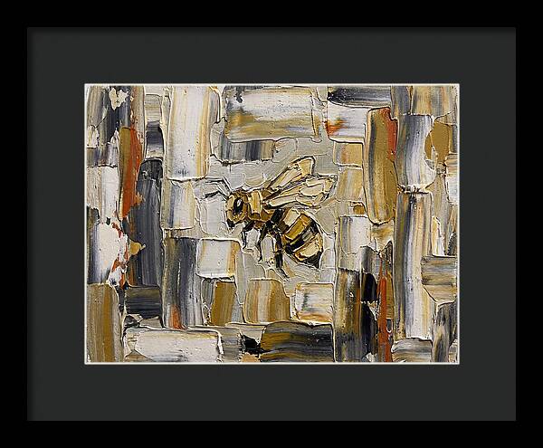 Honeybee In Abstract Harmony