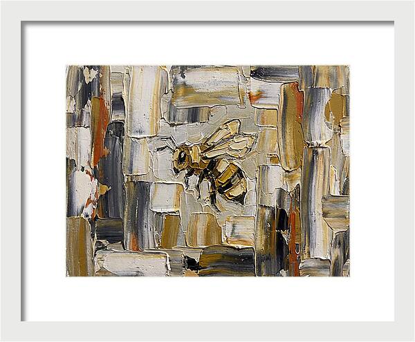 Honeybee In Abstract Harmony