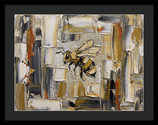 Honeybee In Abstract Harmony