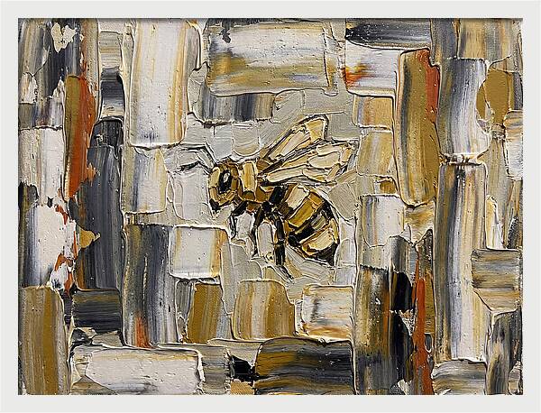 Honeybee In Abstract Harmony
