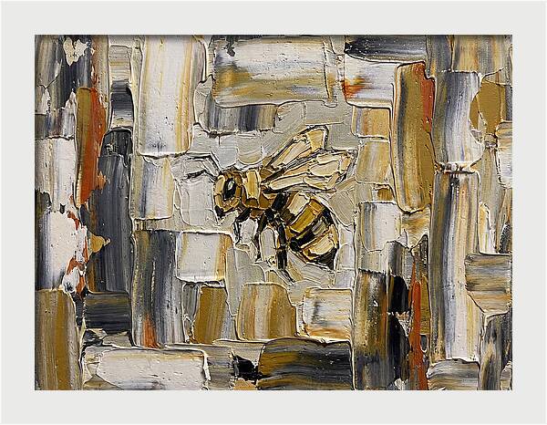 Honeybee In Abstract Harmony