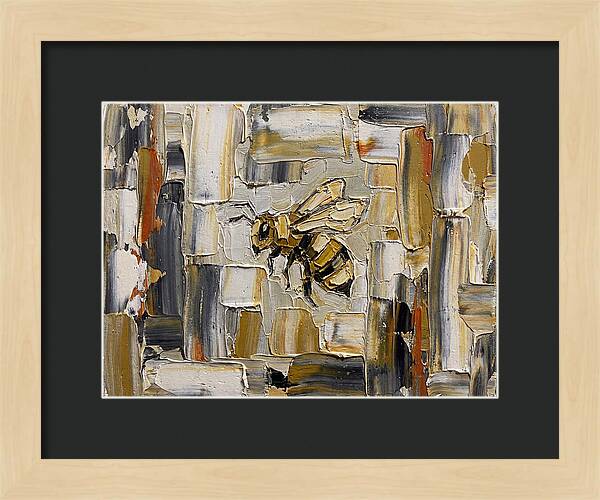 Honeybee In Abstract Harmony