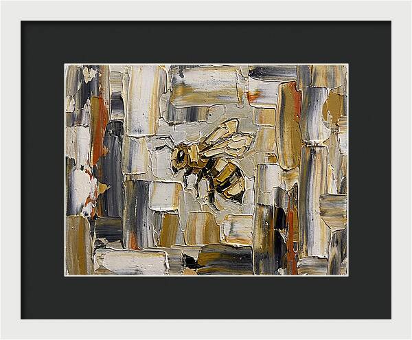 Honeybee In Abstract Harmony