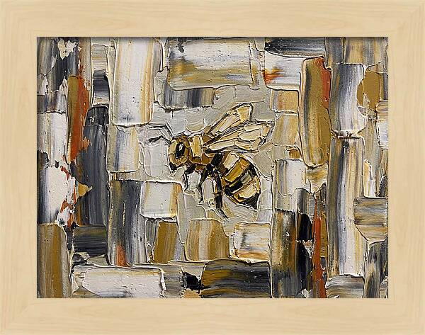 Honeybee In Abstract Harmony