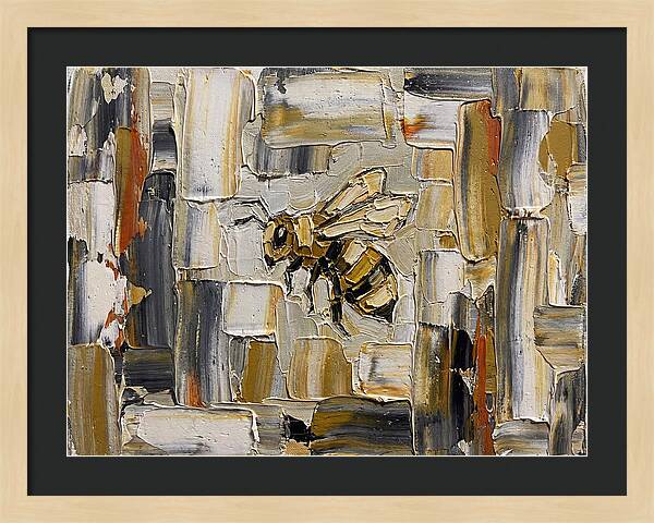 Honeybee In Abstract Harmony