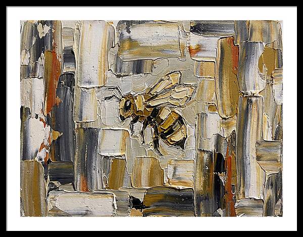 Honeybee In Abstract Harmony