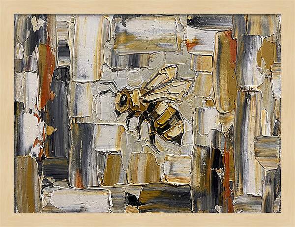 Honeybee In Abstract Harmony