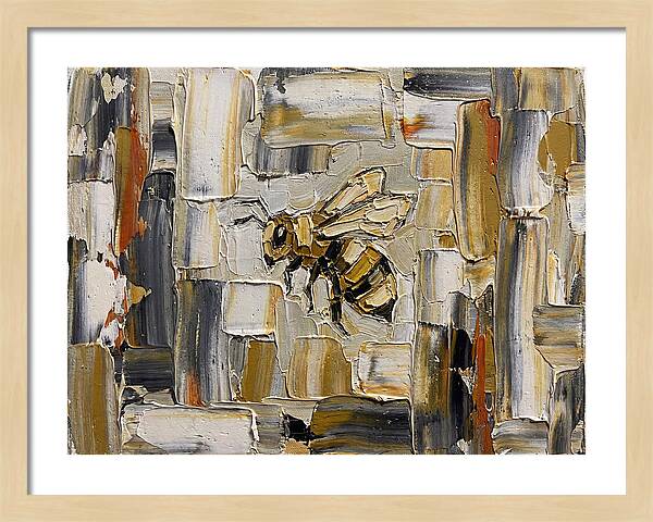 Honeybee In Abstract Harmony