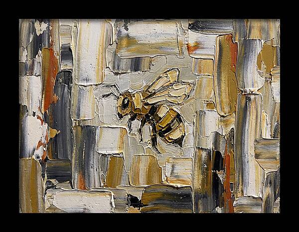 Honeybee In Abstract Harmony
