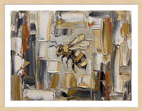 Honeybee In Abstract Harmony