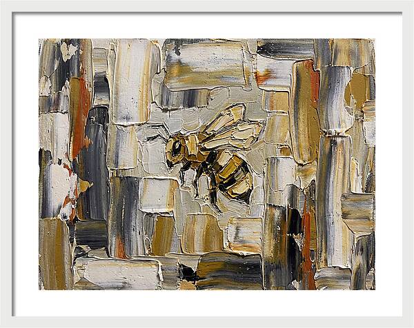 Honeybee In Abstract Harmony