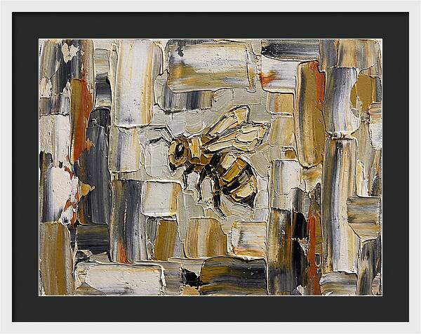 Honeybee In Abstract Harmony