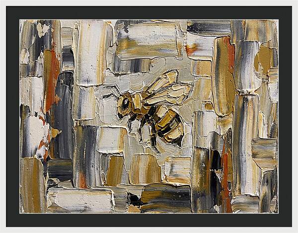 Honeybee In Abstract Harmony