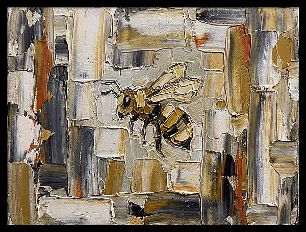Honeybee In Abstract Harmony