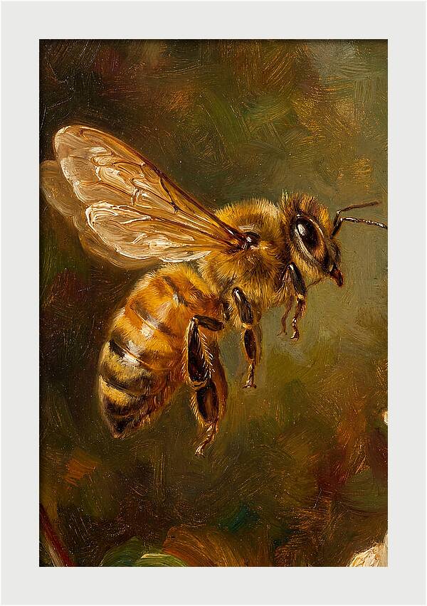 Honeybee In Flight