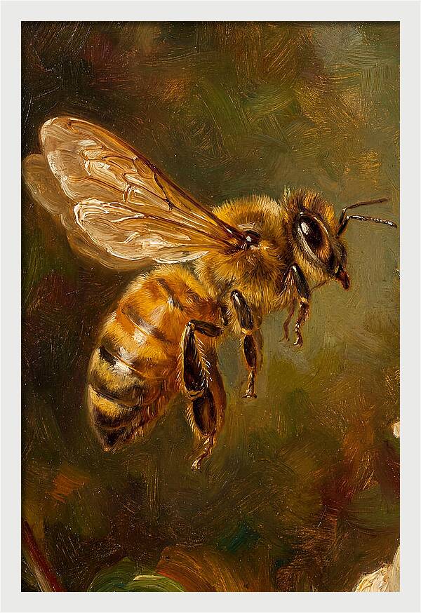 Honeybee In Flight