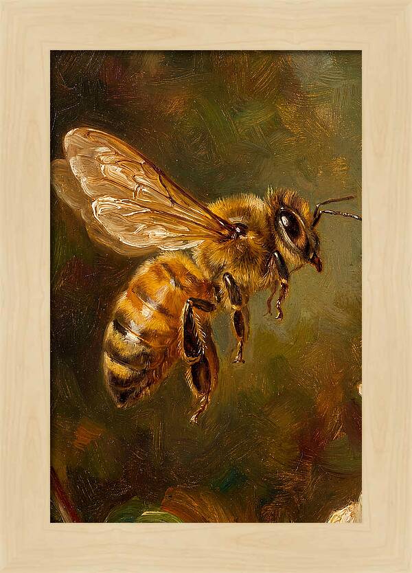 Honeybee In Flight