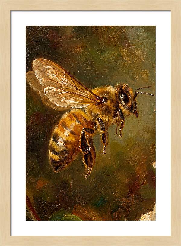 Honeybee In Flight
