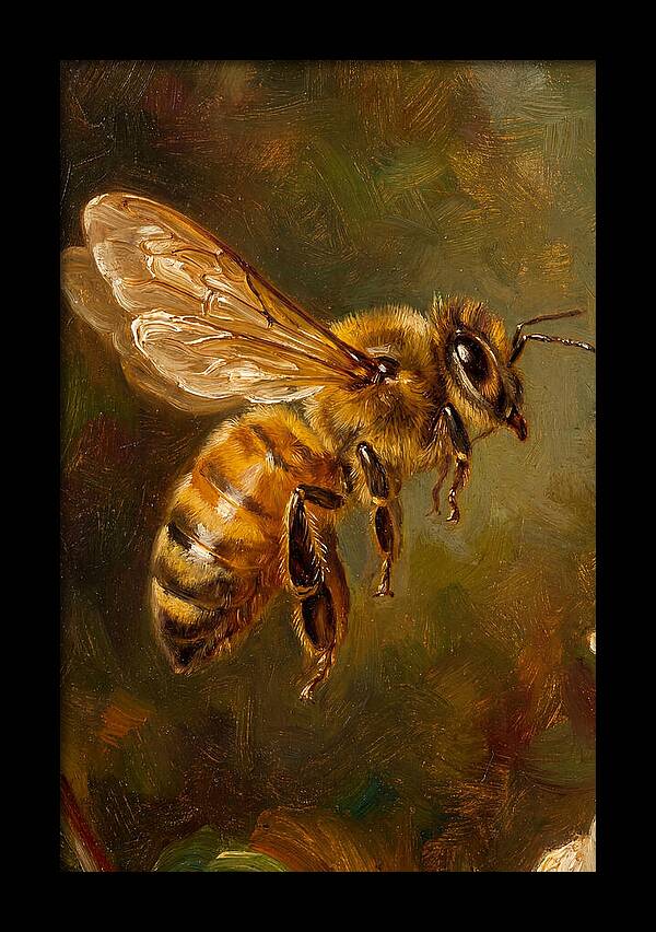 Honeybee In Flight