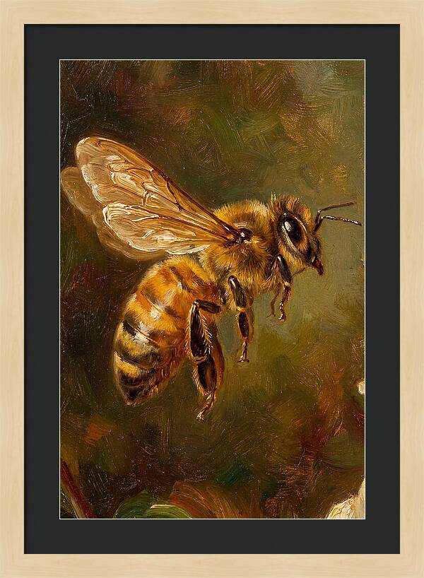 Honeybee In Flight
