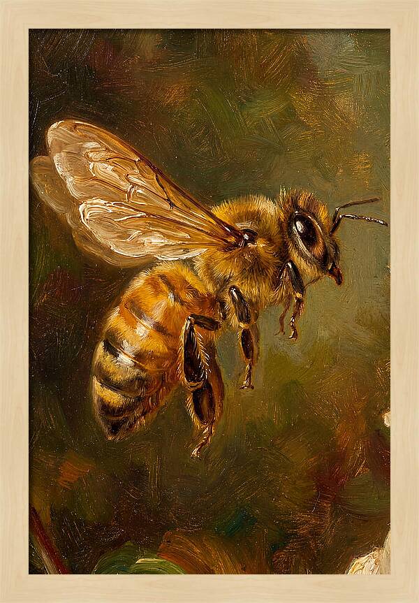 Honeybee In Flight